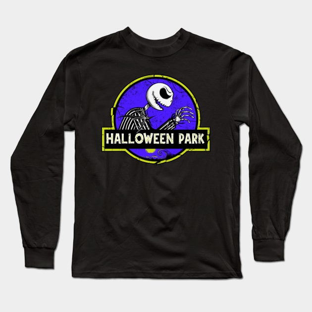 Halloween Park Long Sleeve T-Shirt by joerock